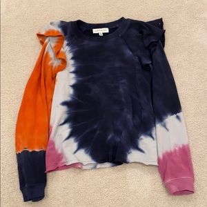 SomethingNavy Meghan Ruffle Sweatshirt